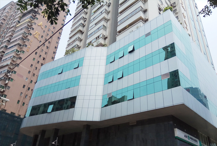 室外铝单板幕墙效果