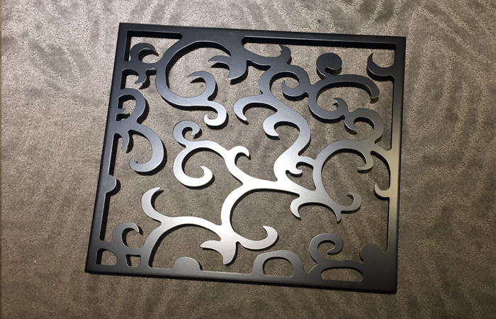 黑色雕花铝单板