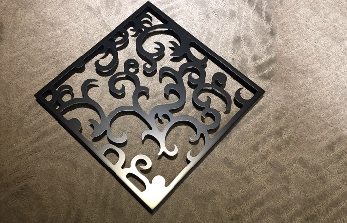 黑色雕花铝单板