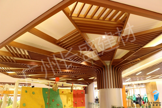 木纹铝蜂窝板最终效果图_吊顶装饰02