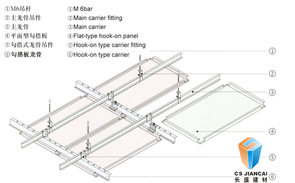 mg不朽情缘官网建材勾搭铝单板安装节点图4