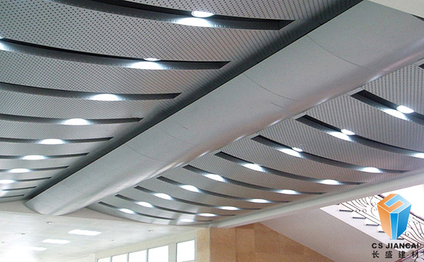 冲孔弧形铝单板吊顶