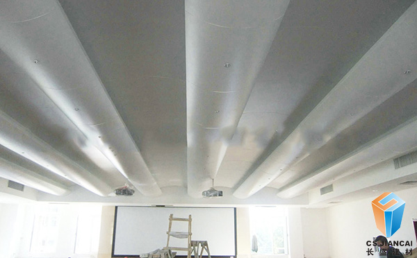 弧形铝单板走廊通道应用效果