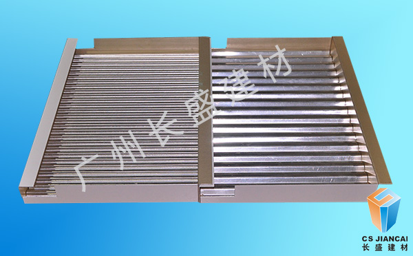 银色勾搭式铝瓦楞板