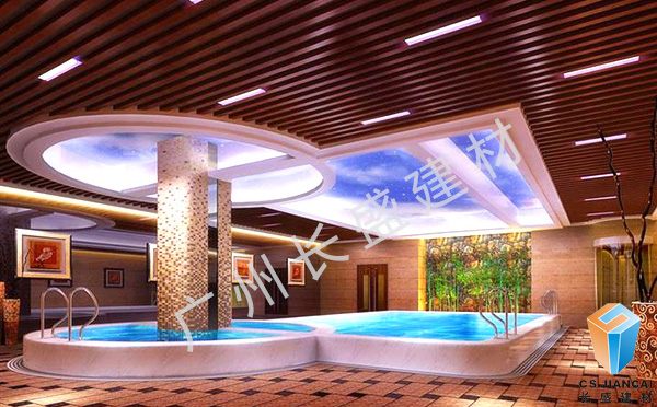 铝方通室内吊顶应用实拍图