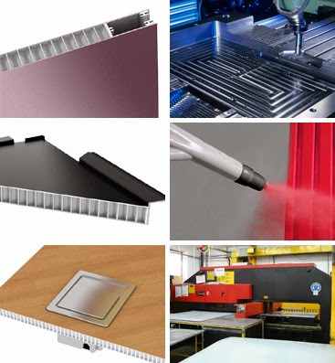 仿石纹铝蜂窝板生产工艺