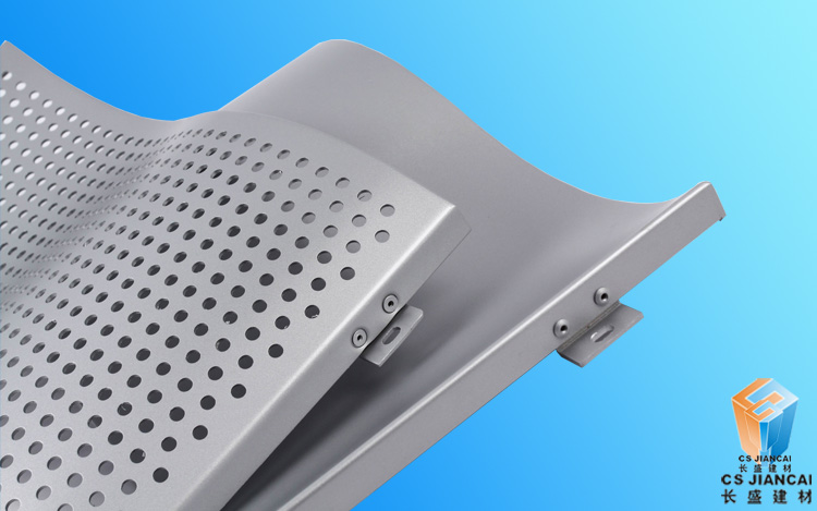 弧形冲孔铝单板边角