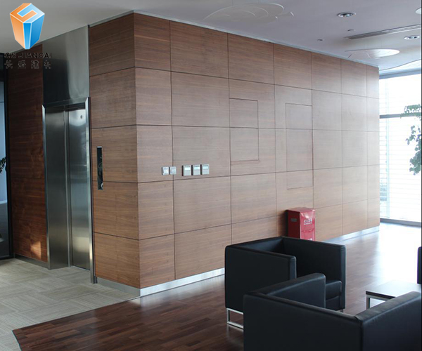 3D木纹铝蜂窝板幕墙效果