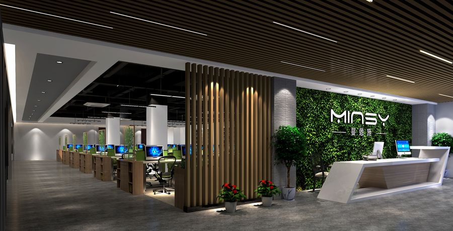 仿木纹铝方通吊顶