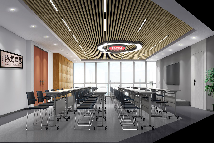 仿木纹铝方通吊顶